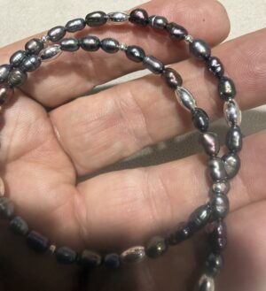 Black Fresh Water Pearl Necklace